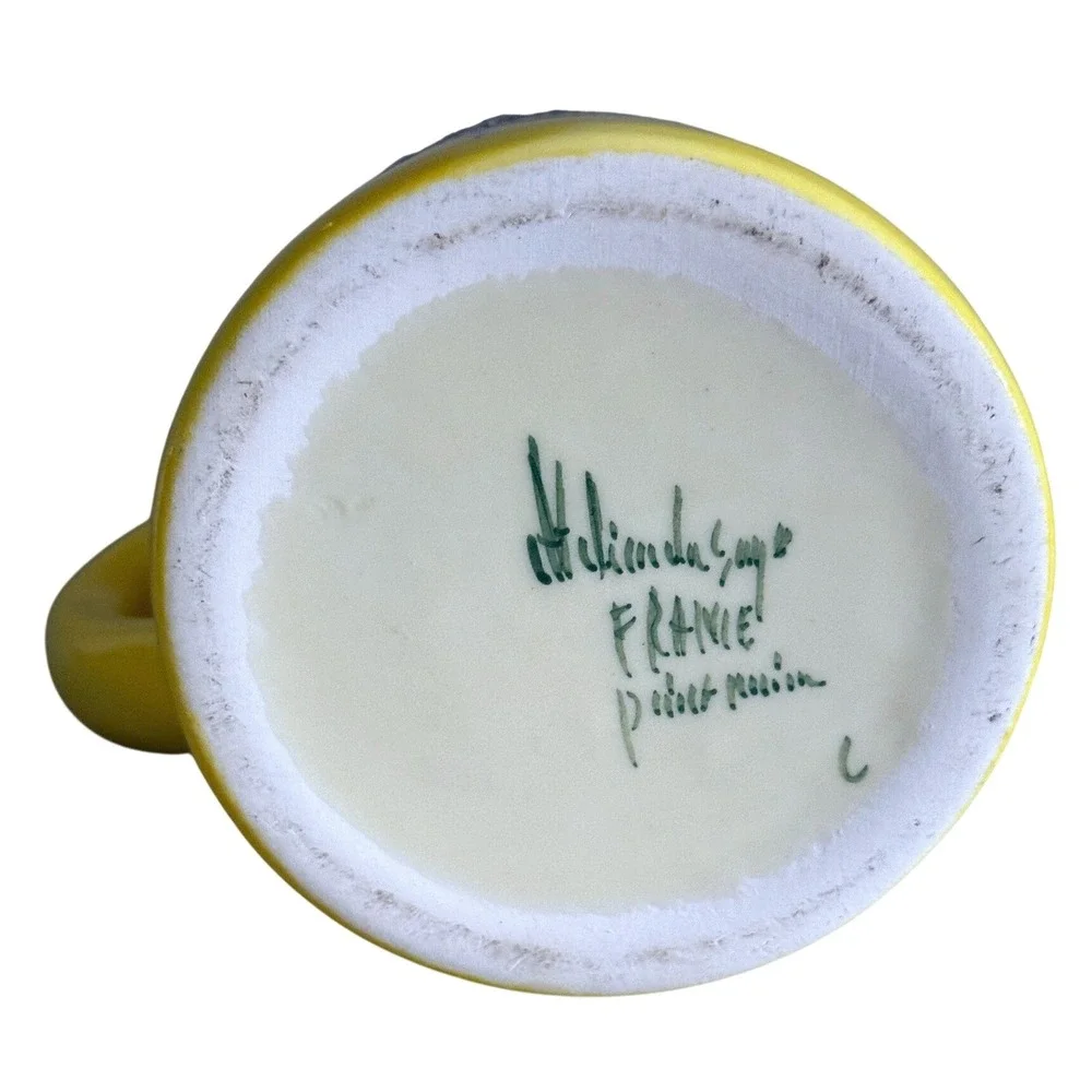Hand‑Painted French Gravy Pitcher, Underplate • H. Llimona Sayes • Lavender READ
